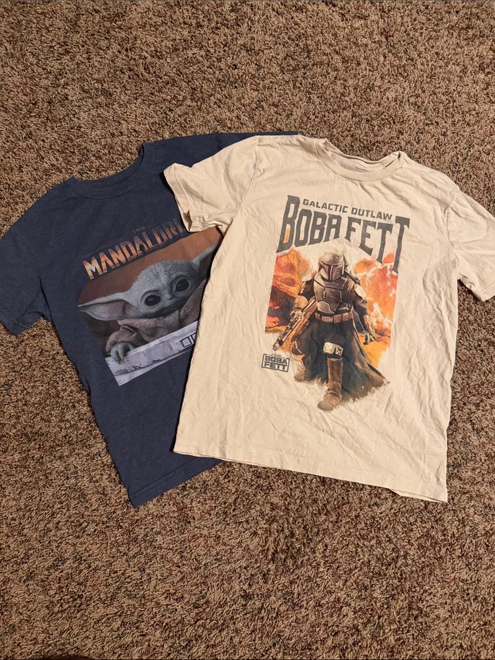 Old Navy Kids Star Wars Tees - Navy & Cream Graphic Shirts